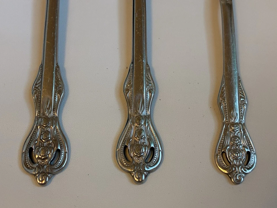 Lote 3 cucharas de cubiertos de acero inoxidable Heritage Mint Ltd ROYAL ALISTER 18/10 sopa té Foto 2 de 4