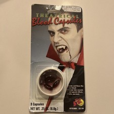 Vintage 1996 Theatrical Blood Capsules Non-Toxic Fake Blood NEW  SEALED