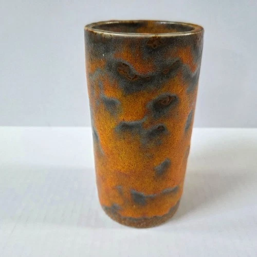 Vintage Royal Haeger Pottery Cylinder Vase Orange Peel Mid Century MCM