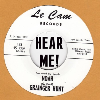 R&B REPRO: GRAINGER HUNT - Noah/Say Boss Man LE CAM