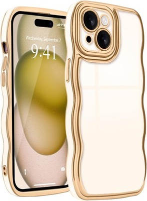 Handyhülle Gold Rand Galvanisierte Wellenform Stoßfest Kameraschutz für iPhone