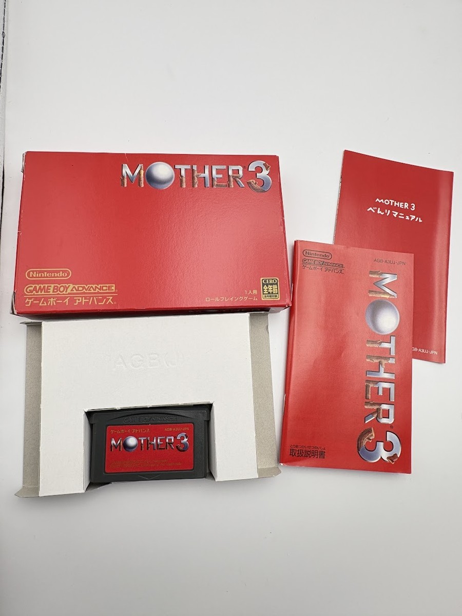 GBA Earthbound Mother 1+2 3 Set Lot Nintendo Gameboy Advance