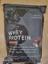 Sports Research Whey Protein Isolate Dutch Chocolate 5.42 lb Gluten-Free Non-GMO