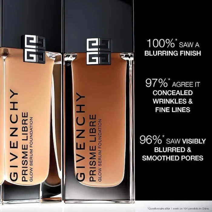 Givenchy Prisme Libre Glow Serum Liquid Foundation 3C Light Medium Cool 30ml 1oz - Image 3 of 4