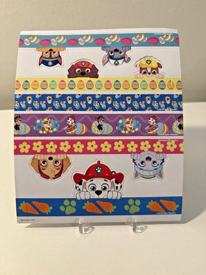 Paw Patrol Easter Egg Paper Egg Holders Punch Out Sheet 2018 Spin Master