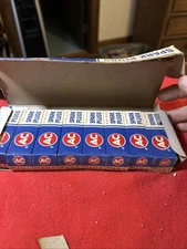 Box of 8 AC 43LS Fire Ring Spark Plugs Green Ring NOS 5612603