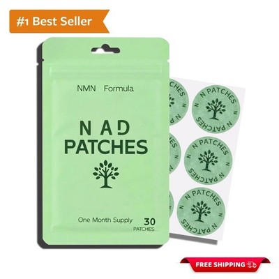 N AD+ Concentrated Daily Wellness Patches - 8-Hour, Skin-Friendly Design