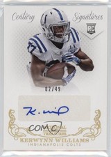 2013 Panini National Treasures Century Gold 2/49 Kerwynn Williams #297 Auto 11pk
