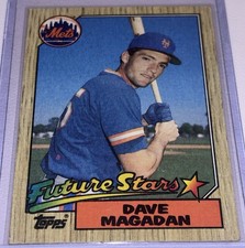 Topps 1987 Future Stars Dave Magadan RC #512 New York Mets Baseball Rookie 