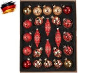 Weihnachtskugeln 24 StüCk Weihnachtskugeln Glas Weihnachtskugel