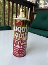 Scott's Liquid Gold Wood Cleaner & Preservative For Wood Panelling VTG 50% Full