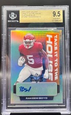2021 Leaf Valiant Rakeem Boyd Take It To The House Blue RC Auto #/20 BGS 9.5/10