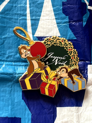 Disney Pin Trading Tic & Tac Chip Dale Christmas Frohe Weihnachten LE 900 