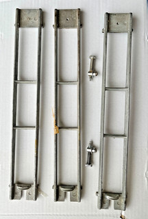 Rogers Dyna Sonic Snare Drum Parts LOT Holders Frame Guardrail Hardware VINTAGE