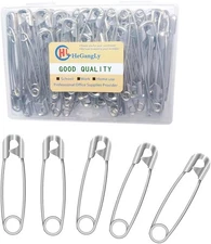 80Pcs Extra Large Safety Pins 2.2 inch (55mm) -Heavy Duty Large Safety Pins, Sta