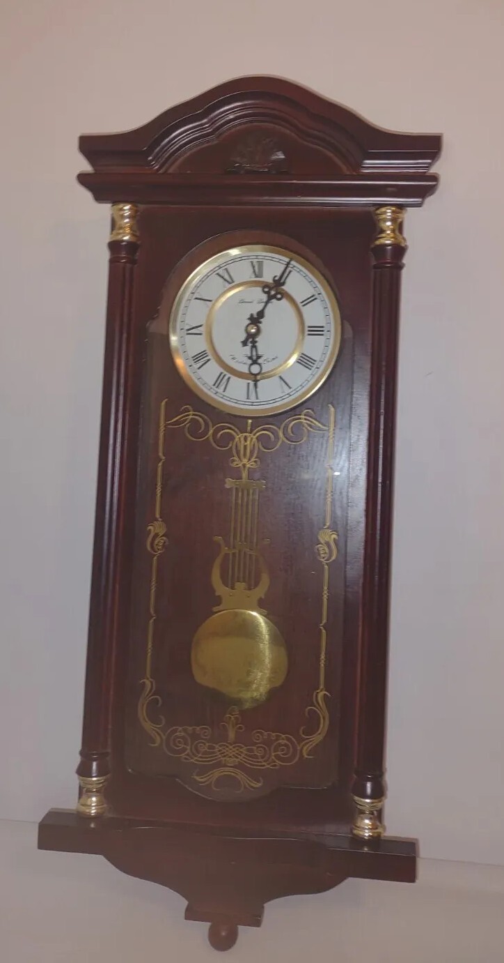 Chime Wall Clock Daniel Dakota Westminster Chime Quartz Clock. Works 27 Inches eBay