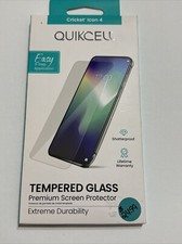 Quickcell Premium Tempered Glass Screen Protector For Cricket Icon 4