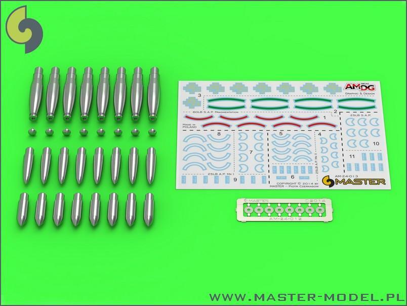 Master Model 1/24 British RP-3 Rocket - additional Warheads AM24013 Master Model 1/24 British RP-3 Rocket - additional Warheads AM24013