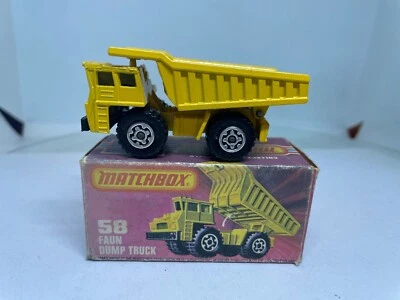 Matchbox Lesney 1-75 Superfast MB 58C Faun Dump Truck Boxed - image 1 of 4