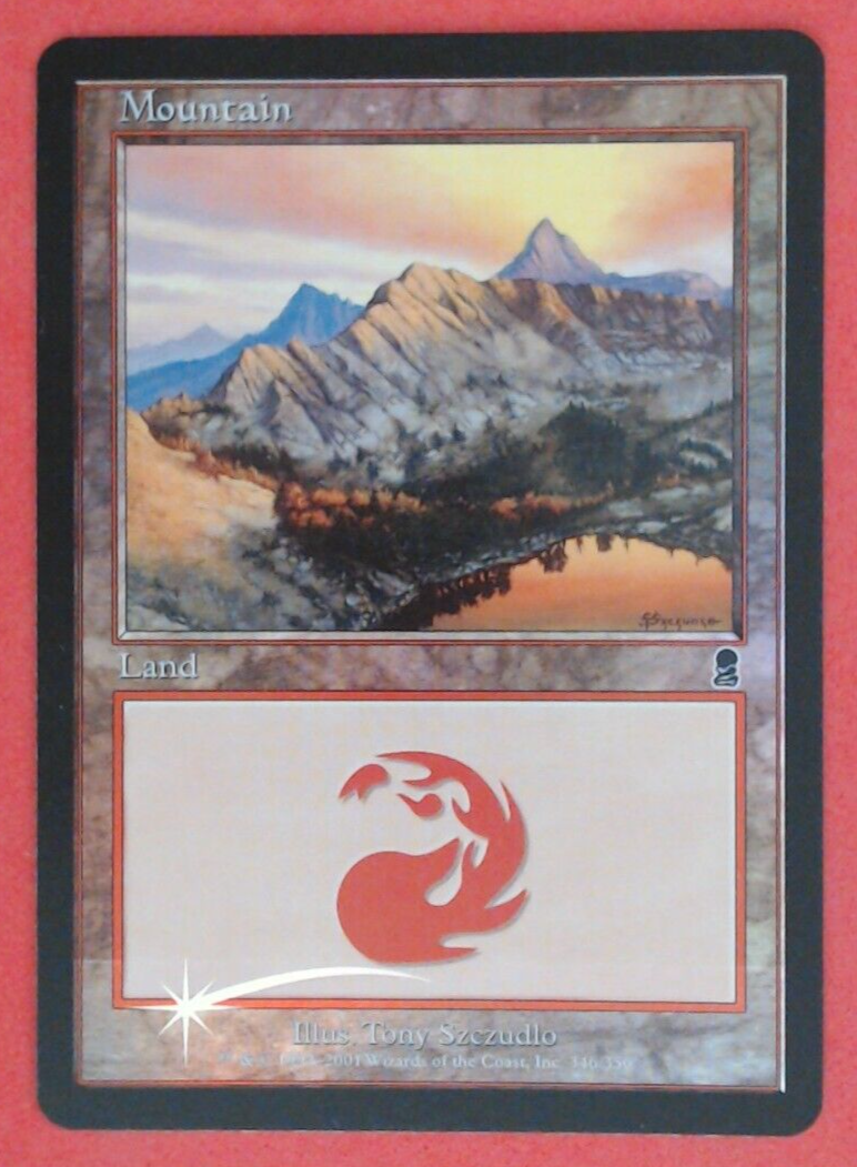 MTG Bling - Foil Old Border Retro Basic Land - Mountain (346