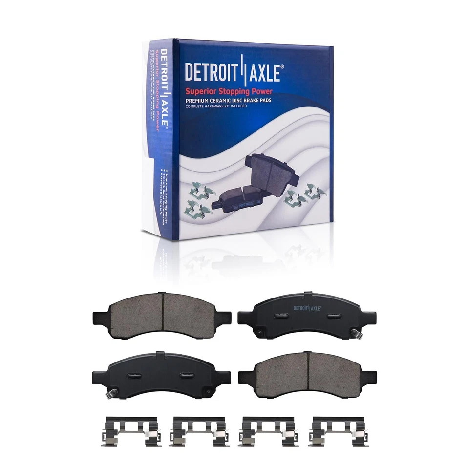 All (4) Ceramic Brake Pad Kit for 2007 - 2016 Enclave Traverse Acadia Outlook - Image 3 of 4