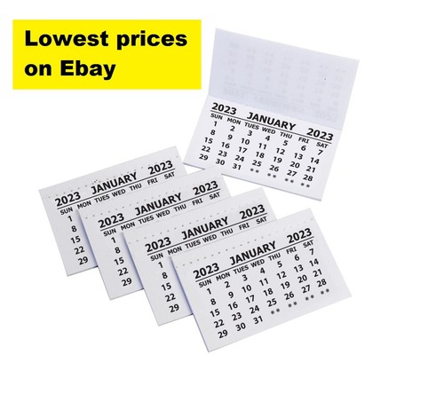 Ku Academic Calendar Fall 2023 2023 Calendar Tabs Insert Mini Calendar Tear Off Pads Month To View | Ebay