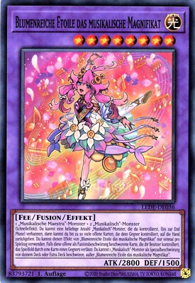 YuGiOh! Blumenreiche Etoile das musikalische Magnifikat LEDE-DE036 SUPER RARE