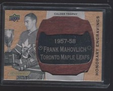 Frank Mahovlich  2019-20 Upper Deck Engrained Honorary Engravings #HECM58 19/100