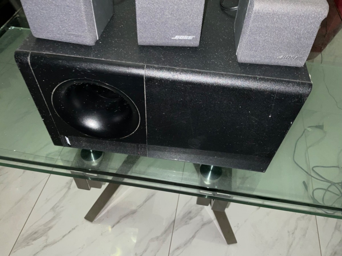 Bose Acoustimass 7 Home Theatre Speaker System W/ Subwoofer Wires+