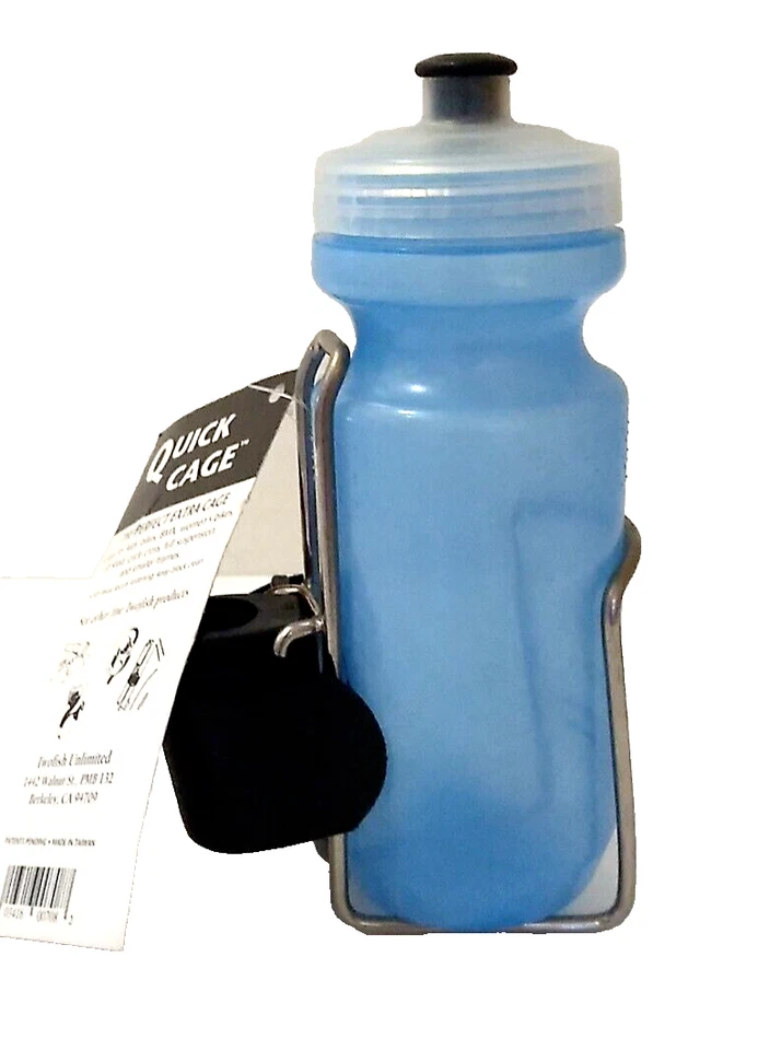TWOFISH Quick Cage Stainless Steel with Water Bottle Bicycle Kids Adults New HTF - Image 4 of 4