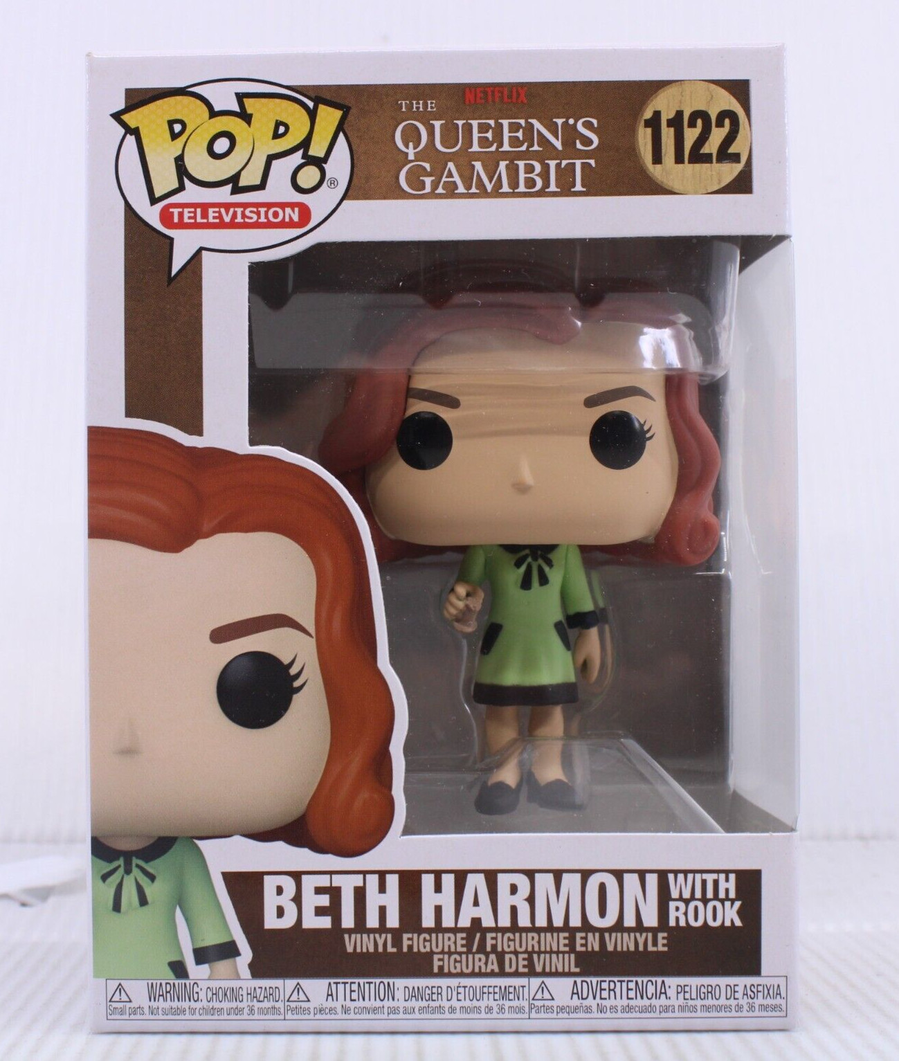 G8 Funko Pop Beth Harmon With Rook Queen'S Gambit Vinyl Figure 1122