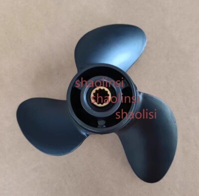 XG-1pc Black Propeller Fit for HANGKAI 2Stroke 6HP/4 Stroke 6.5HP Outboard Motor