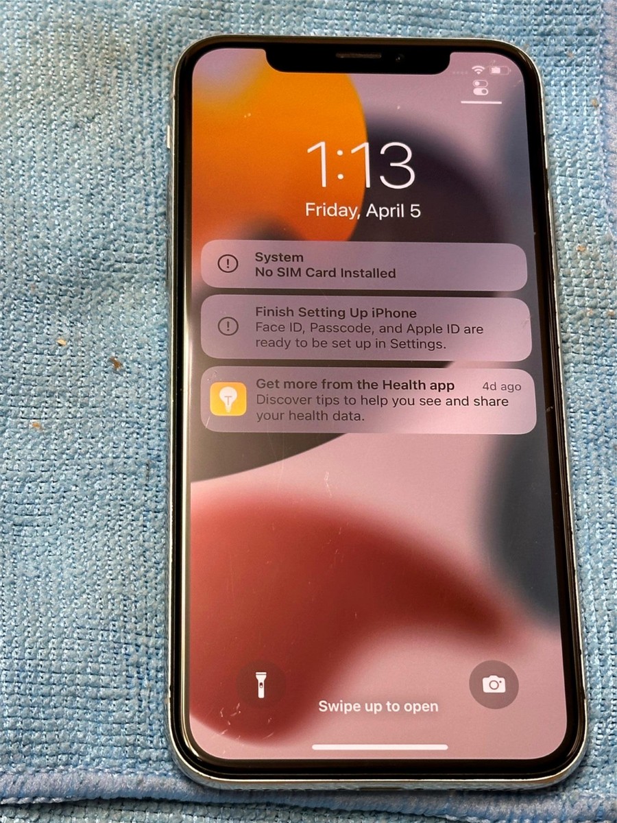 Apple iPhone X Phone - 64GB - Silver (Unlocked) A1865 (CDMA Apple iPhone X Phone - 64GB - Silver (Unlocked) A1865 (CDMA