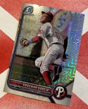 2022  Bowman Chrome Yhoswar Garcia BCP-215 Prospects Mojo Refractor