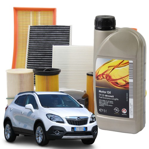 KIT TAGLIANDO OPEL MOKKA X 1.6 CDTI 110CV 136CV 2016> 5L LITRI LT OLIO OPEL 5W30 eBay
