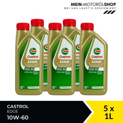 Castrol Edge 10W-60 VW 505 00 501 01 BMW M-Serie ACEA A3/B4 5x1 Liter = 5 Liter