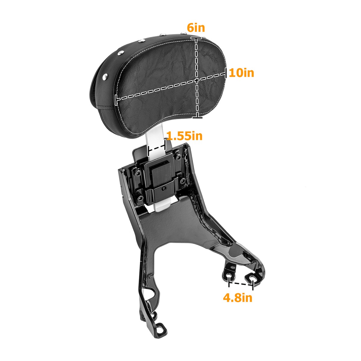 Adjustable Driver Backrest Mounting For Indian Challenger Dark