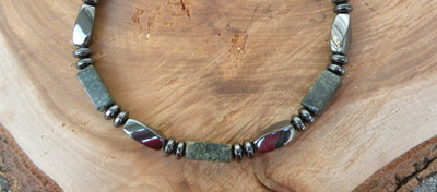 Magnetic Jade Arthritis Hematite Anklet Bracelet Necklace Men Women Triple Power