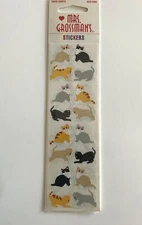 Vintage Mrs Grossman's Cat and kitten stickers Retired NOS 1999