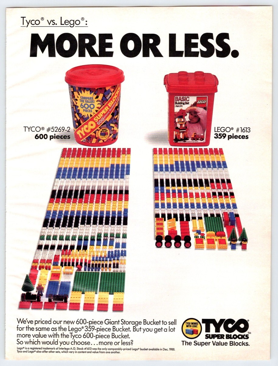 1989 TYCO BLOCKS VS LEGO Vintage 8