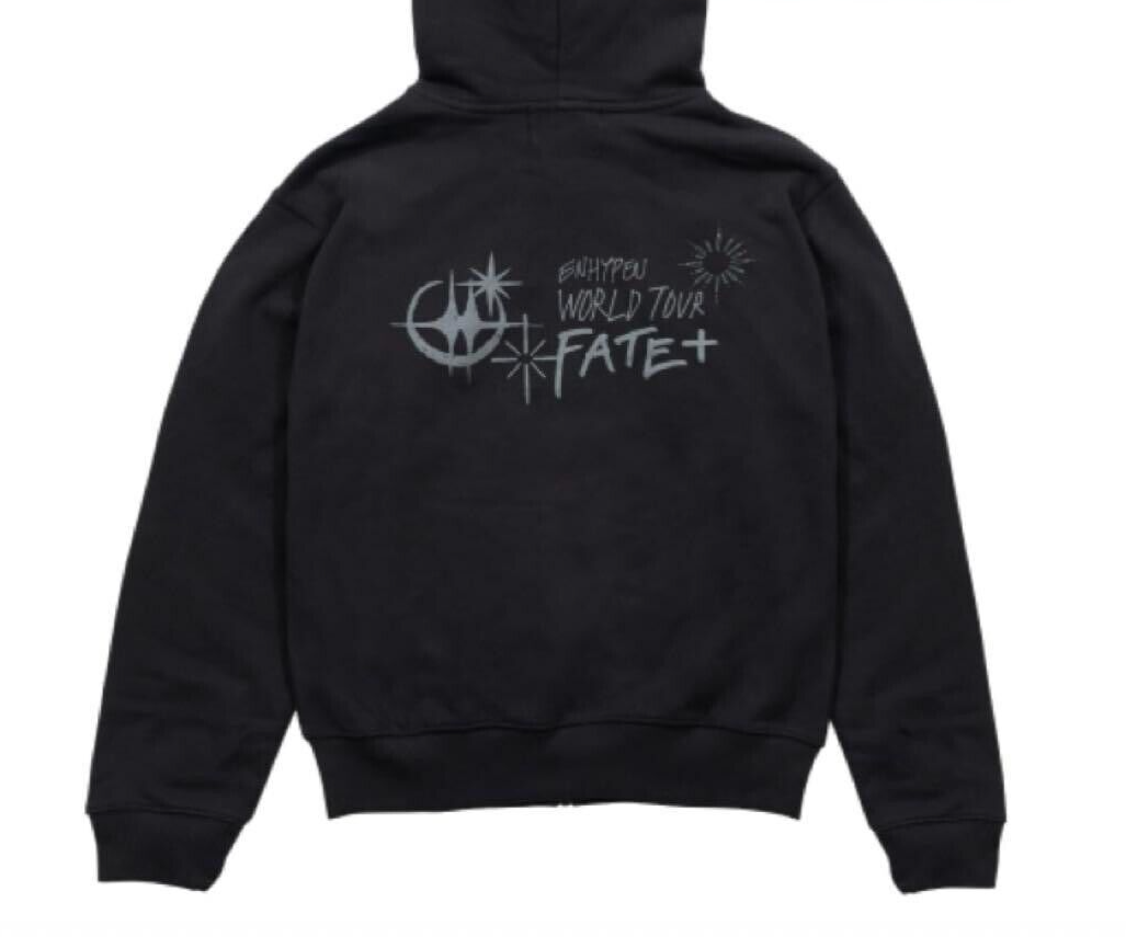 ENHYPEN World Tour FATE PLUS SEOUL ZIP-UP HOODIE M Size No 
