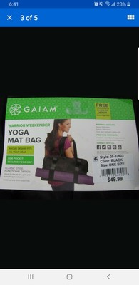 gaiam all day yoga tote