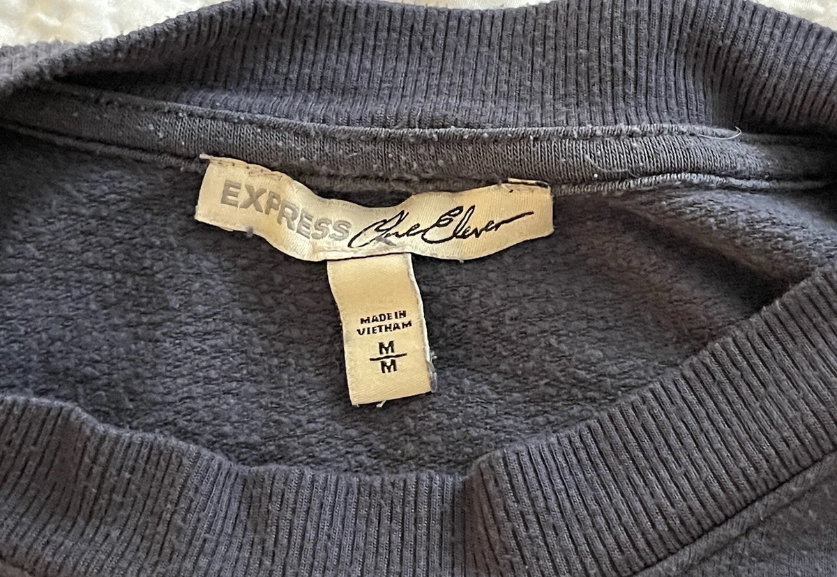Express one eleven oversized clearance sweatshirt