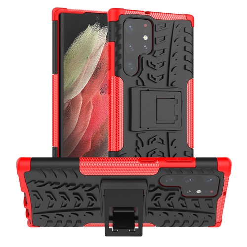 For Samsung Galaxy S23 S22 S21 FE Note 20 Ultra Armor Shockproof Kickstand Case - Picture 4 of 23