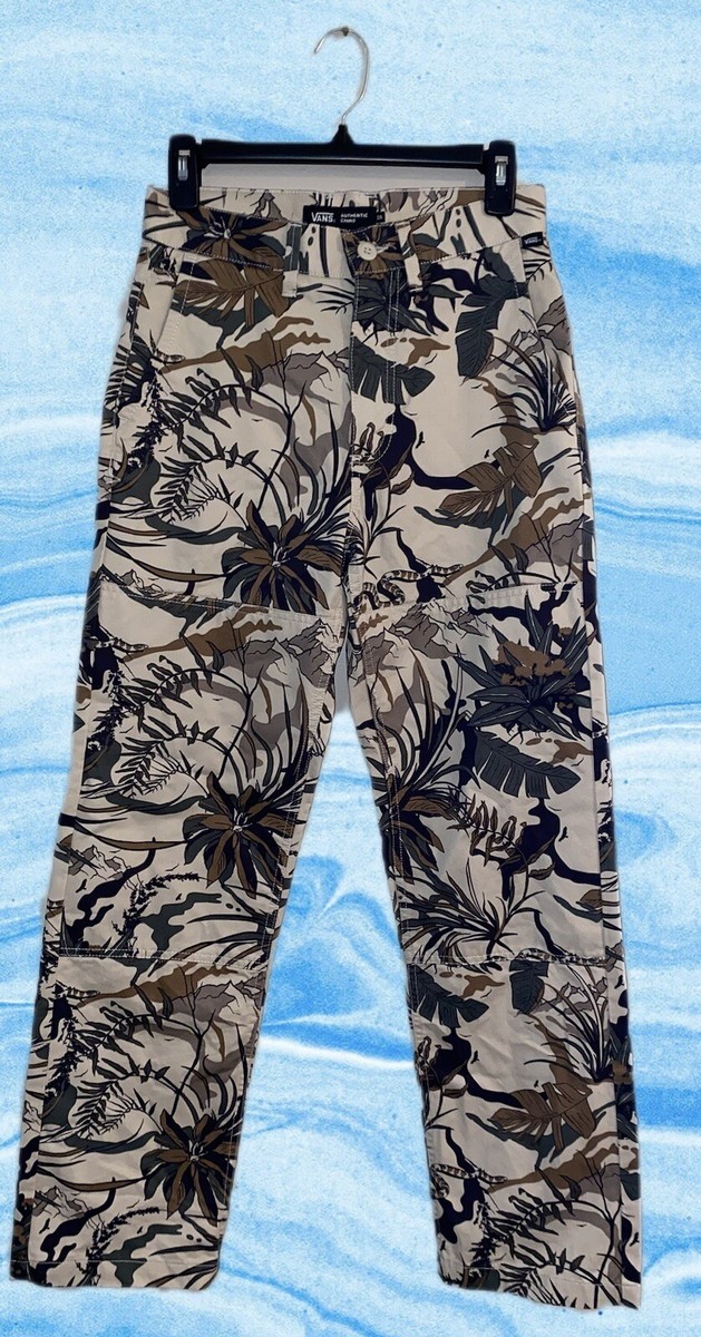 Vans Authentic Chino Loose Double Knee Pants Size 25 Jungle Skate