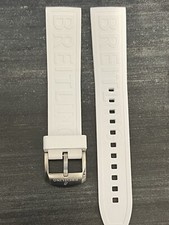 BREITLING OEM 20MM Diver Pro White Rubber Strap  w/ OEM Tang Buckle