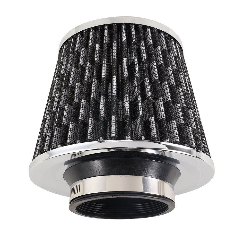 3Inch Black Cold Air Intake Filter Induction Kit Pipe Power Flow Hose System