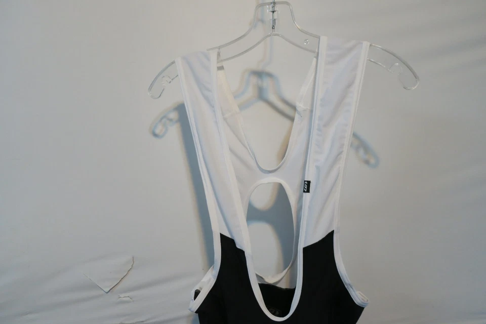 Culotte con tirantes Louis Garneau Neo Power Motion para hombre pequeño negro/blanco Foto 2 de 4