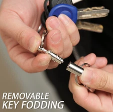 5pc Removable Keyring Quick Release Keychain Dual Detachable Key Ring Snap Lock