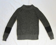 COMPTOIR DES COTONNIERS Wool Alpaca Stripe Sleeve Ribbed PYTTAL Sweater Size XS